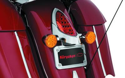 Kuryakyn Indian LED Curved License Frame 5699